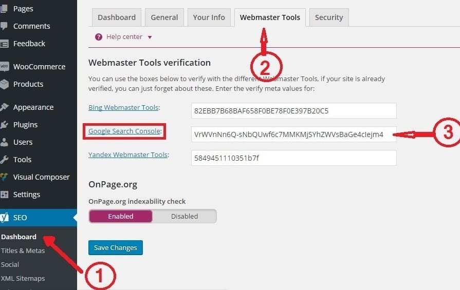 Wordpress Blog Verify On Google Webmaster