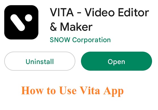 How to use vita Video Maker App